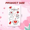 75Pcs Valentine's Day Temporary Tattoos for Women Kids, 12 Sheets Red Black Love Heart Flowers Tattoo Stickers for Body and Items Decoration