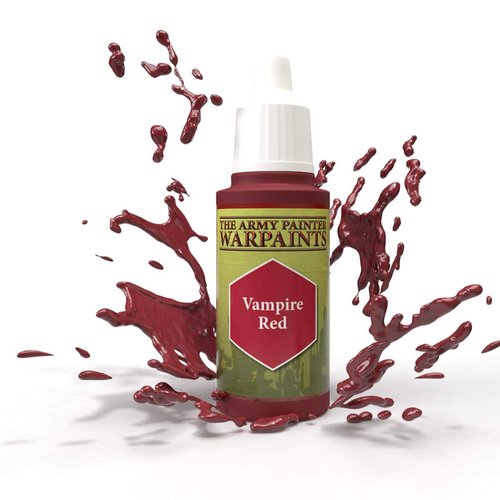 The Army Painter Vampire Red Warpaint - Acrylic Non-Toxic Heavily Pigmented Water Based Paint for Tabletop Roleplaying, Boardgames, and Wargames Miniature Model Painting
