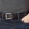 Bullhide Belts Mens Leather Belt for Casual Dress, 1.50" Wide 1.50" Wide, Black, 36 Inches