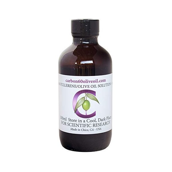 Research Grade Carbon 60 Olive Oil, 100ml bottle