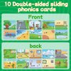 Broytain Sliding Phonics Cards,Phonics Flash Cards,Word Games,Phonics Games,Learning Toy,Speech Therapy Toys,Reading Educational Game,Kindergarten Preschool Learning Activities Educational Toy