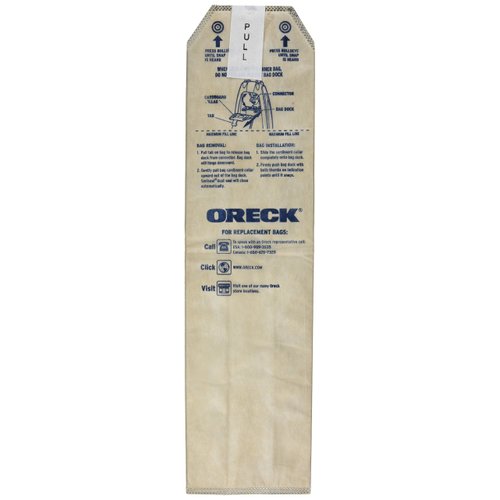 Oreck Genuine Odor Fighting HEPA Vacuum Cleaner Bags for Magnesium Upright, Pack of 6, LWPK6OH, Tan
