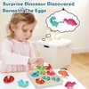 Wooden Puzzles for Toddlers 1-3 2-4, Montessori Dinosaur Toys for 1 2 3 Year Old Boy Girl Christmas Birthday Gifts, Dinosaur Match Eggs Peg Puzzles Preschool Learning Toys for Toddlers Age 1-2