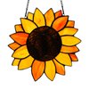 BOXCASA Sunflower Gifts Stained Glass Window Hangings,Sunflower Suncatcher Best Teacher Gifts for Women,Sunflower Decor Suncatcher for Window,Home Decor,Gift for Teacher Mother Grandma