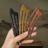 CHOISBEING Wooden French Hair Fork Handmade 3-Prong Hair Stick for Women Ebony Hair Chopsticks for Buns Chignon Hair Pins Accessory
