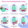 Rdfmy Friendship Bracelet Making Kit for Girls, Arts and Crafts Bracelets String Maker Kit for Kids Ages 8-12 Christmas Birthday Gifts Green