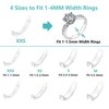 Invisible Ring Size Adjuster for Loose Rings Ring Adjuster Sizer Fit Thin Rings with Jewelry Polishing Cloth