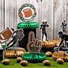 9 Pcs Football Honeycombs Centerpiece 3D Football Centerpieces for Table Football Party Decorations Centerpiece Table Decorations Party Centerpiece Table Decorations for Football Birthday Party Supply