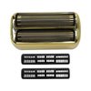 Bedaily Replacement Shaver Foil Double Foil Head for BaByliss PRO FXRF2G - Gold