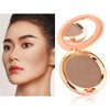 Oulac Matte Bronzer Powder Face Makeup with Mirror - Natural SunKissed Bronzer Look,Highly Pigmented Cream Bronzer, Long Lasting Glow, Easy to Blend, Vegan & Cruelty-Free BS02