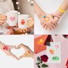 Konsait 144 pcs Valentine's Day Temporary Tattoos for Adults Kids - Cute Valentines Heart Tattoos Animal Tattoos Stickers, Valentines Gifts, Valentines Party Favors, 48 Design