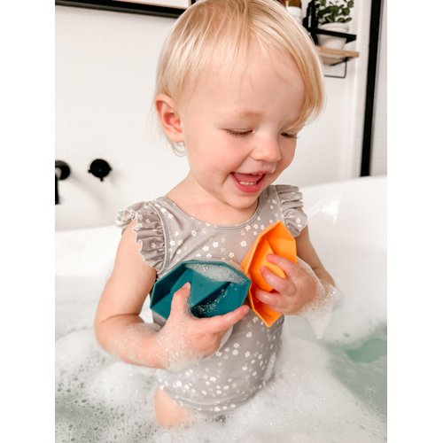 macoam Bath Toys for Toddlders | Bathtub Toys for Babies | 4-Piece Set Floating Boats | Boat Toys (Pink)