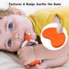 Mombella Clownfish Baby Teether Toys, Teething Toys for Babies 0 3 6 12 Months with Clip, Safe Soft Silicone Infant Teethers Toy 4-9 Months Old Soothing Sucking n Chew on Needs, Fun Gift for Newborn