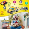 City Race Buggy Transporter Building Set,324 PCS 3 in 1 City Service Truck Cars Building Blocks Kit,STEM Vehicles Toys,Construction Playset Birthday Xmas Gifts for Kids Boys 6 7 8 9 10-Year-Old