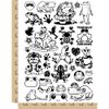 Frogs Toads Amphibians Temporary Tattoo Water Resistant Fake Body Art Set Collection - Black (One Sheet)