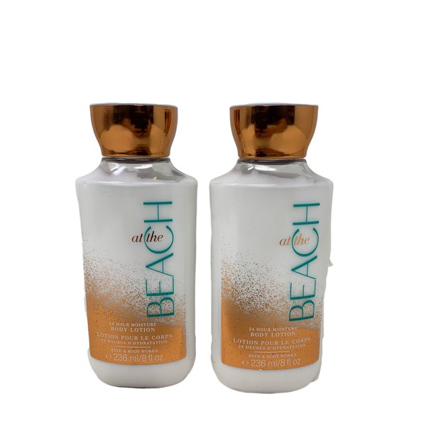 Bath and Body Works At The Beach Super Smooth Body Lotion 8 Oz -2 Pack (At The Beach)