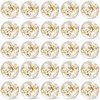 Hungdao 25 Pcs Inflatable Glitter Beach Ball 8 Inches Mini Clear Floatable Confetti Ball for Kids Bulk Swimming Pool Theme Party Ball for Hawaiian Theme Party Decorations Favors Supplies (Gold)
