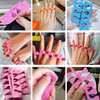 48pcs Sponge Toe Separators Pedicure Set for Nail Polish- Premium Nail Art Painting and Polishing Tool Kit, 6 Funy Color