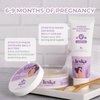 Leska Maternity Cream 2-Pack | STAGE B: HYDRATE Stretch Mark Defense Belly Cream & Butter (Pregnancy Months 6-9) | Part of a Complete 3 Part Pregnancy Skin Care System (4-4.93oz)