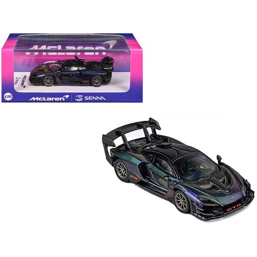 CM Model Car Compatible with McLaren Senna GTR Purple Chameleon Metallic Hong Kong Toy Car Salon 2024" 1/64 Diecast Model Car CM64-SENNAGTR-TOYCARSALON