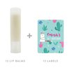 Andaz Press Personalized Llama and Cactus Party, Lip Balm Party Favors, Emma's 16th Birthday, 12-Pack, Llama Alpaca Bohemian Themed Decor, Custom