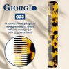 Giorgio G23 Handmade Fine Tooth Comb Pocket Comb for Men, Mustache Comb and Beard Comb for Men, Hair Comb for Everyday Grooming or Styling Hair, Saw Cut and Hand Polished Travel Comb (4.6")