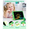 KOKODI LCD Writing Tablet for Kids, 10 Inch Colorful Drawing Tablet, Educational Learning Kids Toys for Age 3-12 Years Old, Toddler Doodle Board,Green