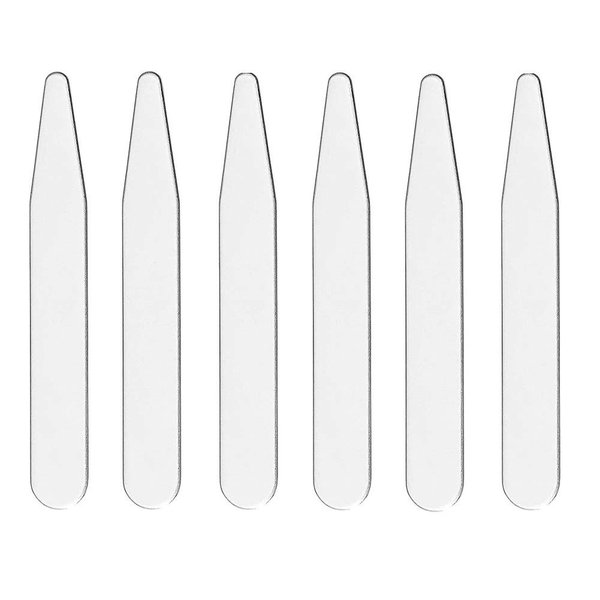20 Metal Collar Stays For Men's Dress Shirts - Pick Between 2", 2.2", 2.5", 2.7", 3" - Perfect Length for a Custom Fit and Sharp Look