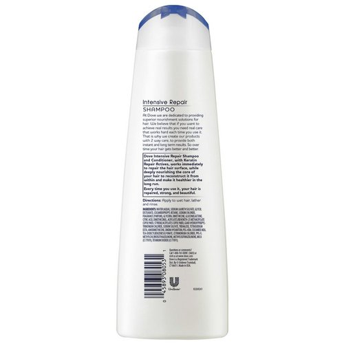 Dove Nutritive Solutions Strengthening Shampoo for Damaged Hair Intensive Repair Dry Hair Shampoo With Keratin Actives 12 oz