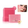 Multi-Purpose Makeup Hydrating Cream Blush Stick, Beauty Solid Moisturizer Stick For Cheek & Eyes & Lips，Waterproof Natural Moisture Smooth Blendable Matte Finish Face Blush Makeup (#02 Guava)