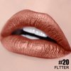 FOCALLURE Ultra Matte Liquid Lipstick,Longwear Rich Lip Colors,Easy to Create a Sexy Lips with High-grade Formula,Long Lasting Waterproof Lipstick Make Up (#20 FLITTER)