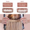 Yolev 50PCS Wigs Snap Clips Hair Extension Clips 6-Teeth U-Shape Metal Silicon Wig Hair Extension Clips for Women Hairpiece (Light Brown)