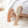 MYZI Baby Hair Brush Set – Soft Baby Brush Set for Newborns, Baby Comb and Brush Set Girl and Boy, Toddler Hair Brush and Toddler Comb - Baby Gift Set