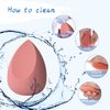 COSTICA Makeup Sponge Set Blender, Beauty Sponge Makeup Blender Flawless for Liquid - Multi Colored 4 pcs Rose Series
