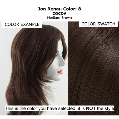 Bundle - 4 Item: EasiFringe HD Clip in Bang, Christy's Wigs Q & A Booklet, Synthetic Shampoo & Wide Tooth Comb - Color: 8