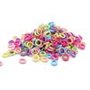 Mini Hair Bands for Girls, Zingso Colored Soft Small Tiny Elastic Hair Ties Rubber Bands Hair Bands Ponytail Holders for Baby Kids Girls (Colourful (100PCS))