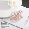 JONKY Rhinestone Wedding Hair Comb Crystal bride Hair Pieces Bridal Hair Accessories for Women (Style2)