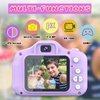 Dylanto Upgrade Kids Selfie Camera, Christmas Birthday Gifts for Girls&Boys Age 3-9, HD Digital Video Cameras for Toddler, Portable Toy for 3 4 5 6 7 8 Year Old Girls&Boys with 32GB SD Card (Purple