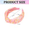 Casoty 1 Pcs Knotted Hair Band, Knotted Headband for Girls, No Slip Cute Headbands, Girl Hair Accessories for Daily Wear Birthday Party Gifts