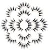 Sunniess 5D Volume False Eyelashes Faux Mink Soft Lashes Makeup Long Cross Handmade Reusable Fake Eyelashes
