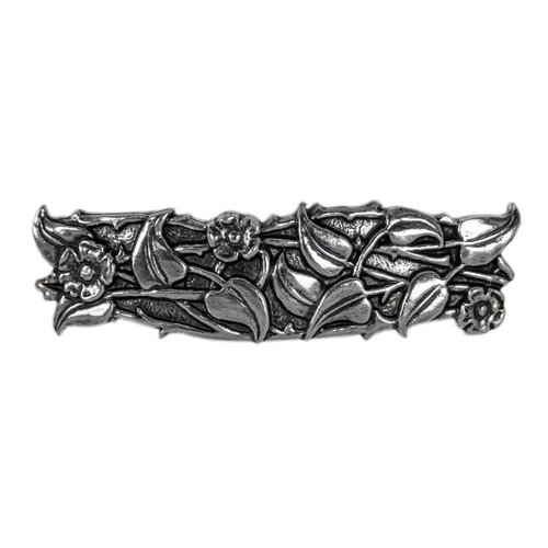 Periwinkle Hair Clip, Hand Crafted Metal Barrette Made in the USA with a Medium 70mm Clip by Oberon Design