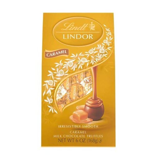 Lindt Lindor Irresistibly Smooth Caramel Milk Chocolate Truffles 6oz Bag