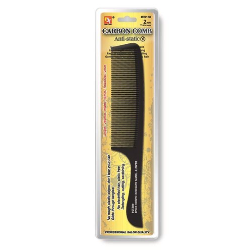 Carbon Comb 2mm (Length: 240mm Width: 43mm Thickness: 2mm, Clipper Comb with Handle)