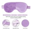 2PCS Gel Eye Mask Reusable Hot Cold Therapy Gel Bead Eye Mask for Puffiness /Dark Circles/Eye Bags /Dry Eyes/Headaches/Migraines/Stress Relief, Cooling Eye Mask Hot/Cold Compress Eye Mask (Purple)