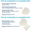 HQRP 2-pack Foam & Felt Filter Kit Compatible with Shark Navigator NV100, NV100 26, NV105, NV106, UV300, UV300 26 Upright Vacuum Cleaner, Replacement parts XFF450, XFL100