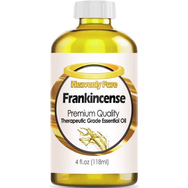 Heavenly Pure Frankincense Essential Oil - Pure & Natural Frankincense Aroma Therapeutic Grade Essential Oil (Huge 4 OZ - Bulk Size)