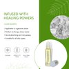 Honeybee Gardens Crystal Infused Body Oil Rollerball, Clear Quartz, Organic, Moisturizing, Non-Greasy, for All Skin Types, 2 Fl Oz
