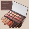 Eye Shadow Palette Pro, Eye Shadow Palette Professional 18 Colors High Pigmented Warm Neutral Metallic Blendable Creamy Eye Shadow Pallet Set(Smoky Eye Shadow)