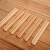 Gejoy 16 Pcs Wooden Tile Holders Letter Tray Racks Replacement Racks Word Tray for Crafts and Game Stands School Students