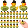 DEEKIN 24 Pcs Veteran Ducks Veteran Forces Memorial Rubber Ducks Army Military Rubber Ducks Military Party Favors Cute Duck for Veteran Forces Gifts, Party Decorations